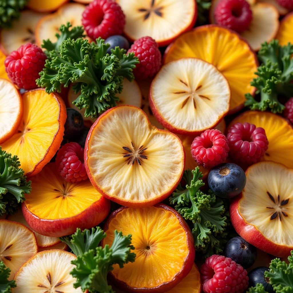 Colorful Air Dried Fruit and Vegetable Medley