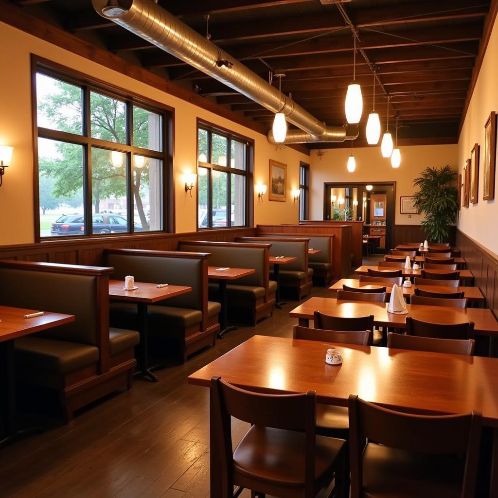 Cozy Interior of an Alexandria Restaurant