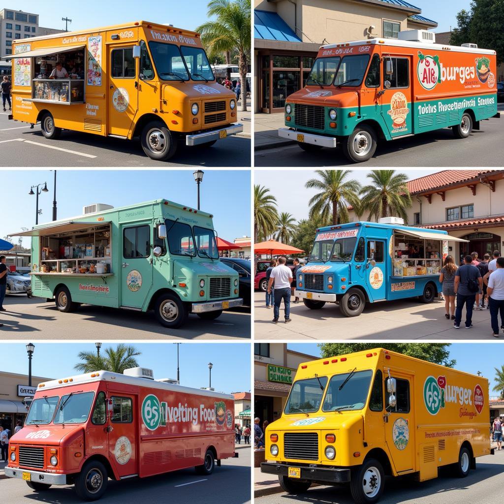 Diverse Food Trucks in Anaheim