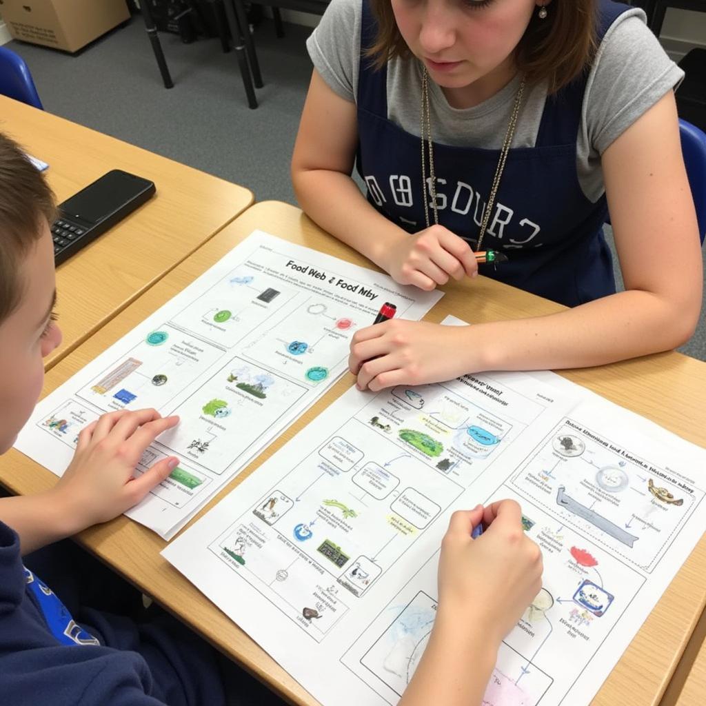 Analyzing a Food Web Worksheet