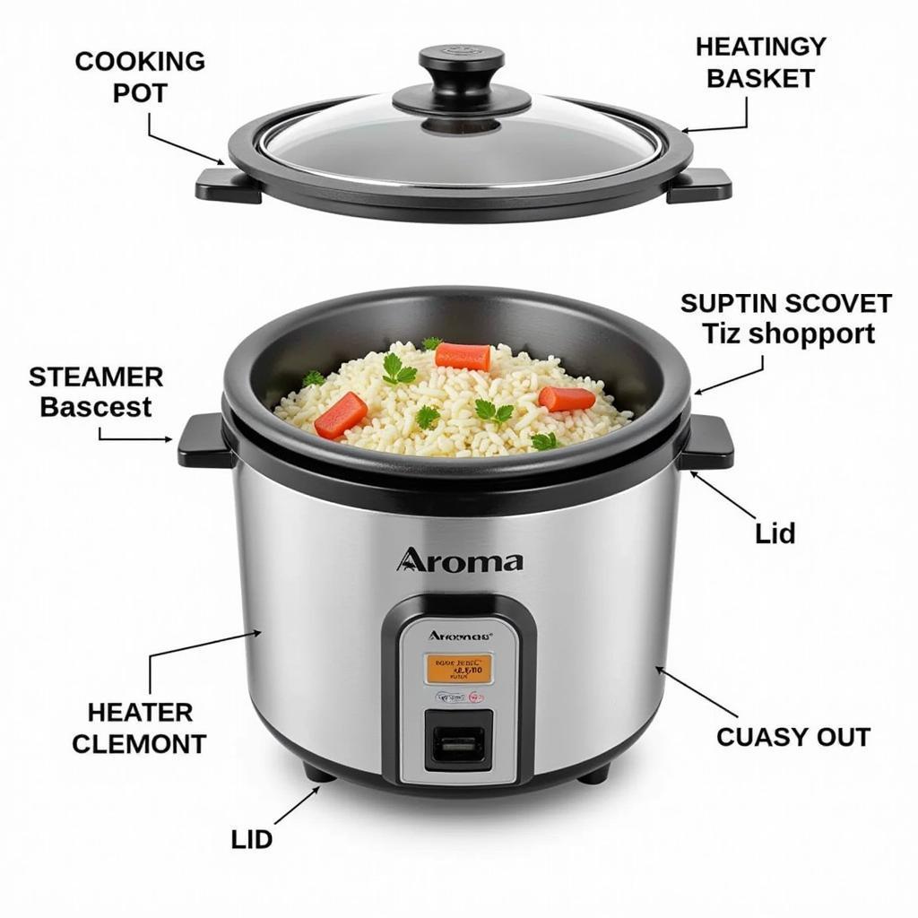 Aroma Rice Cooker Parts Diagram