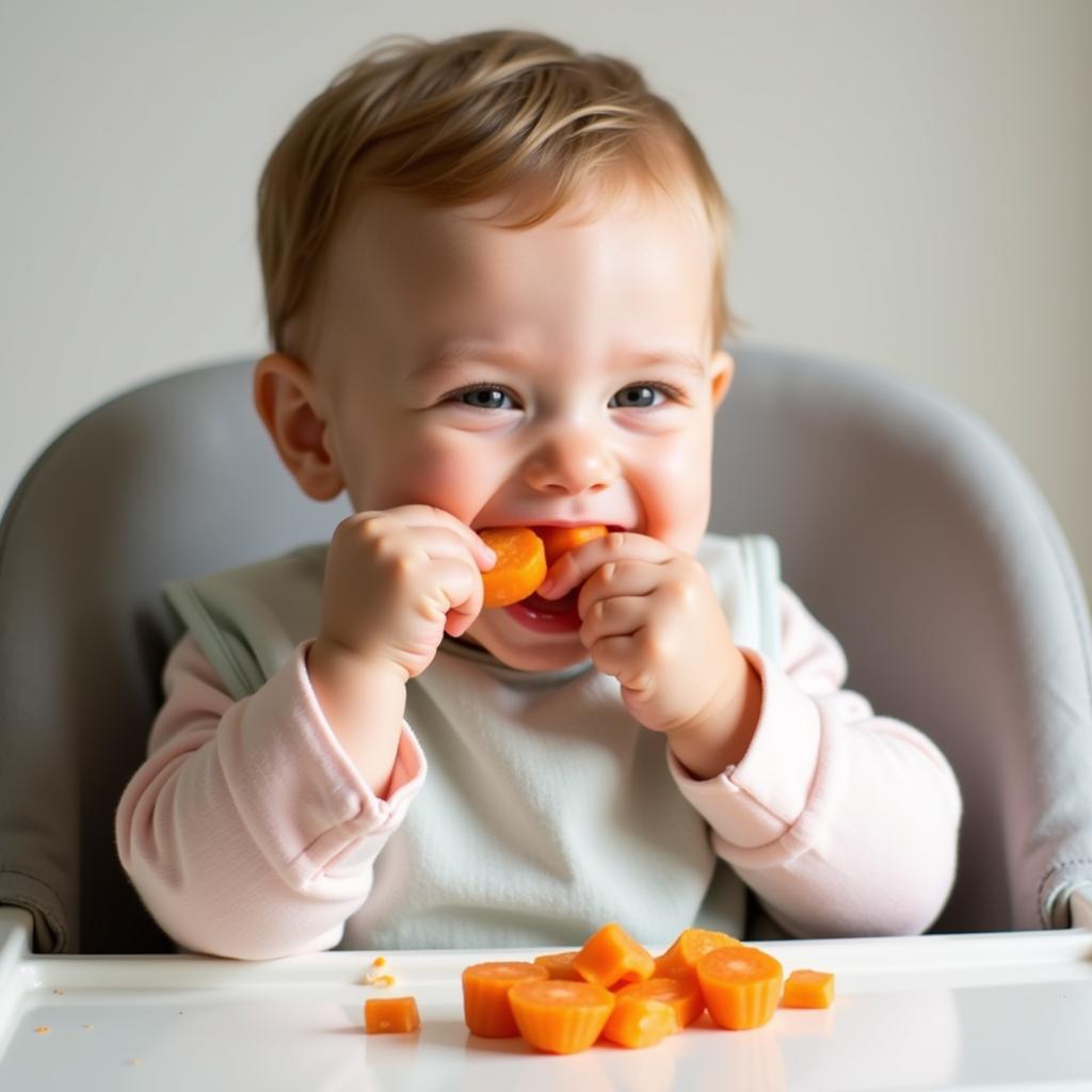 Baby Enjoying Finger Foods