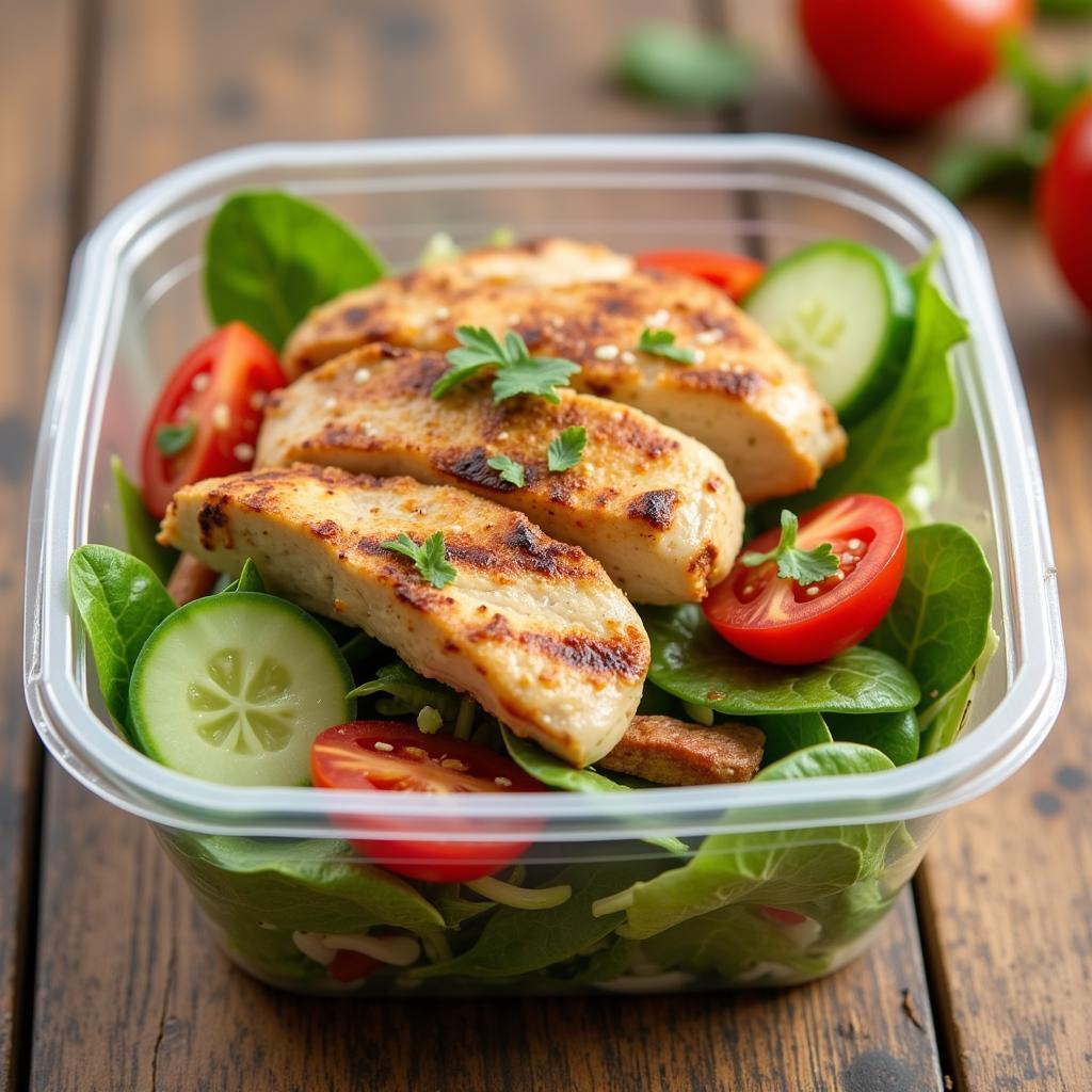 Grilled Chicken Salad - A Bariatric-Friendly Fast Food Option