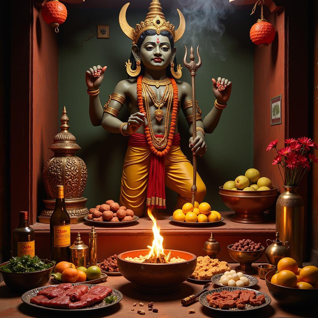 Batuk Bhairav Traditional Offerings