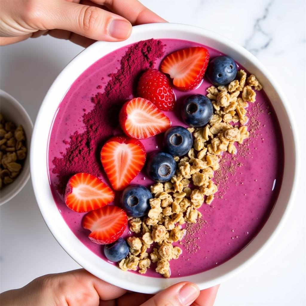 Beetroot Powder Food Coloring: Pink Smoothie Bowl