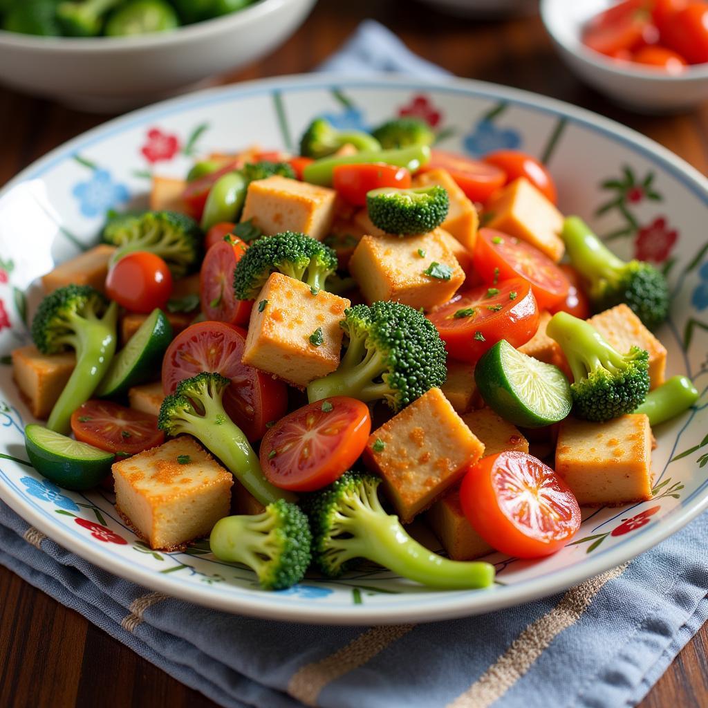 Vegetarian Stir-Fry on a Beijing Chinese Food Menu