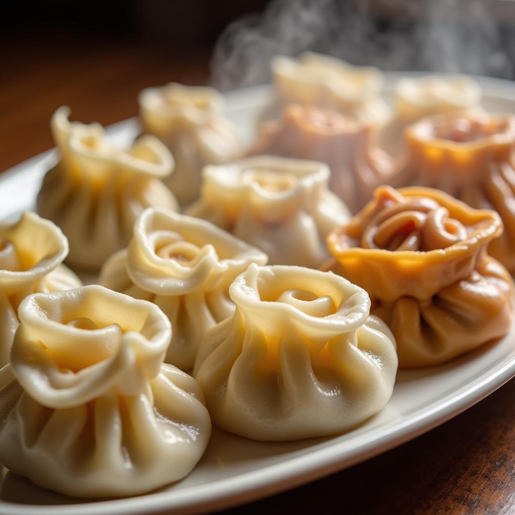 Platter of Steamed Dumplings