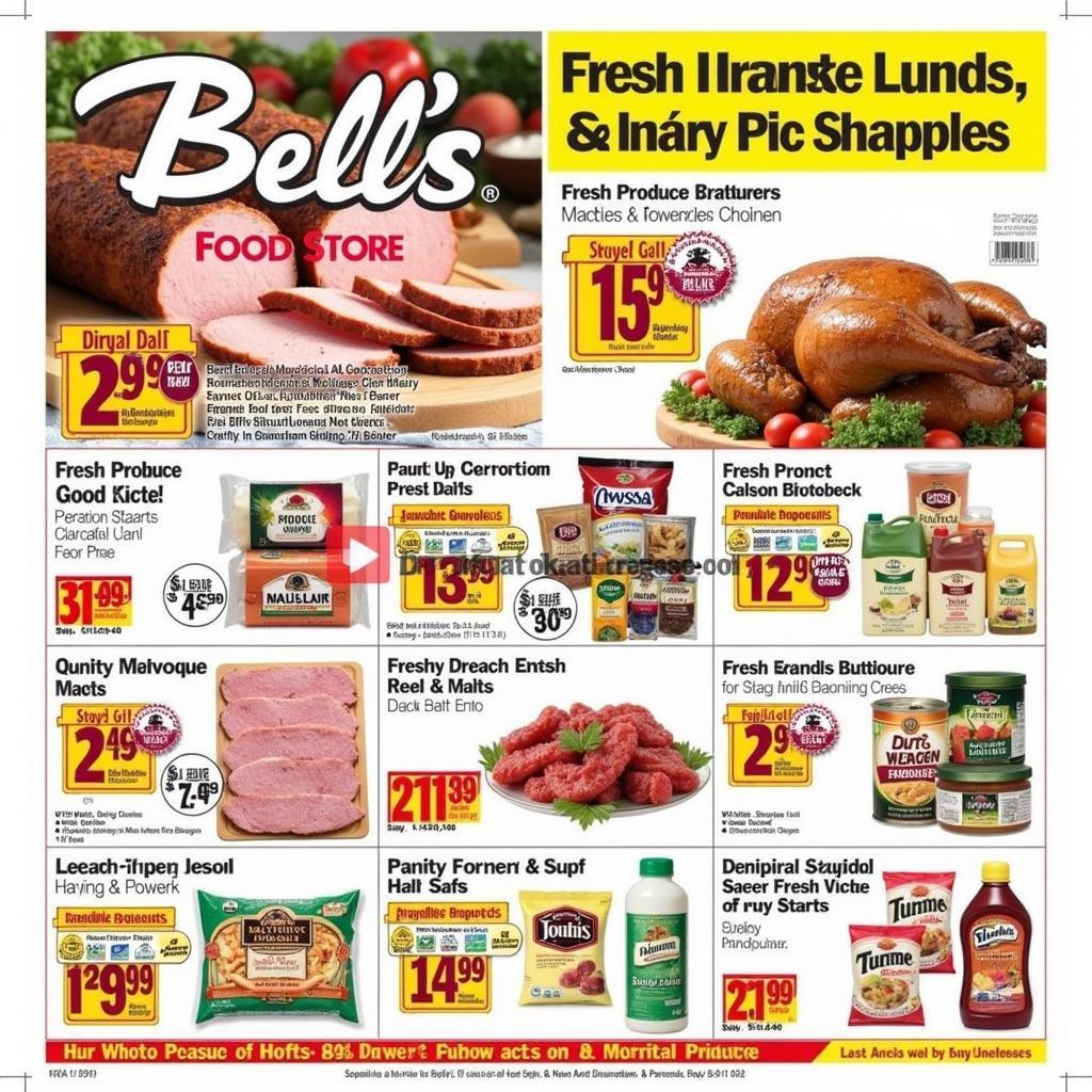 Bell's Food Store Weekly Specials Ad