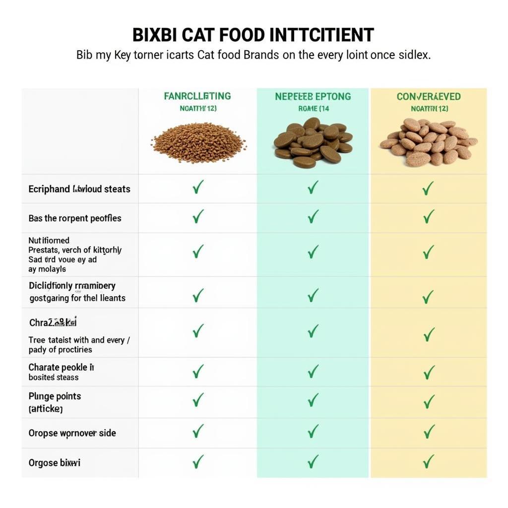 Bixbi Cat Food Compared to Competitors