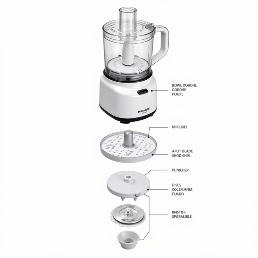 Black and Decker Food Processor Parts Diagram