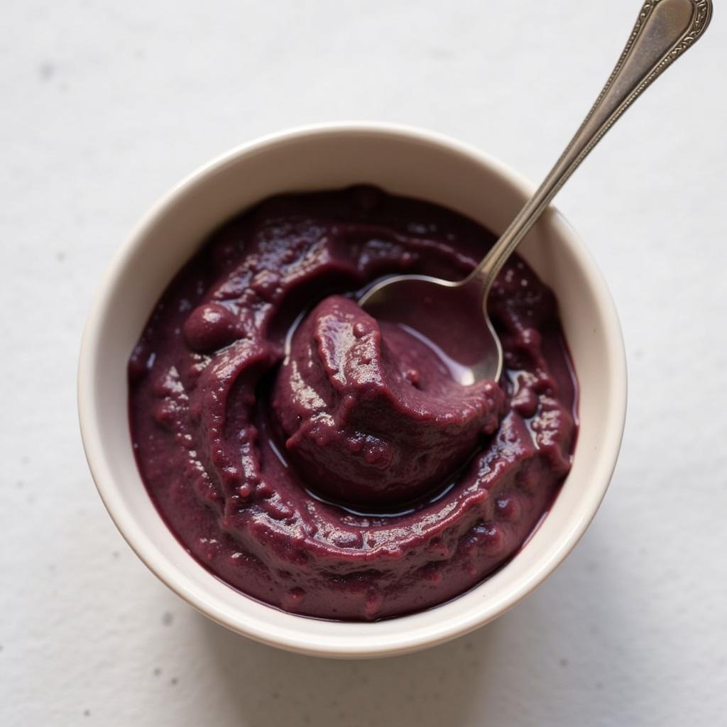 Black bean puree for baby food