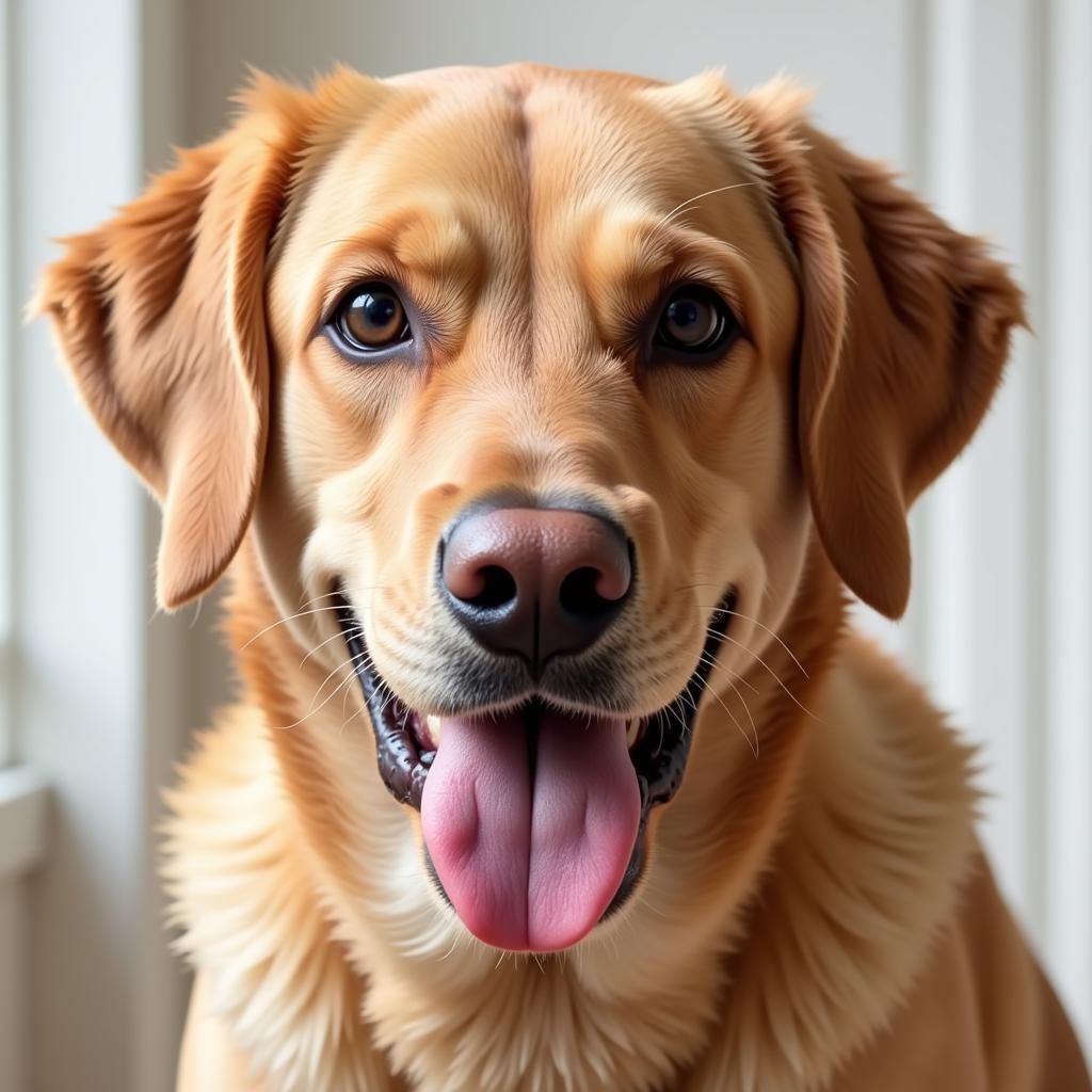 Happy Dog with Healthy Skin