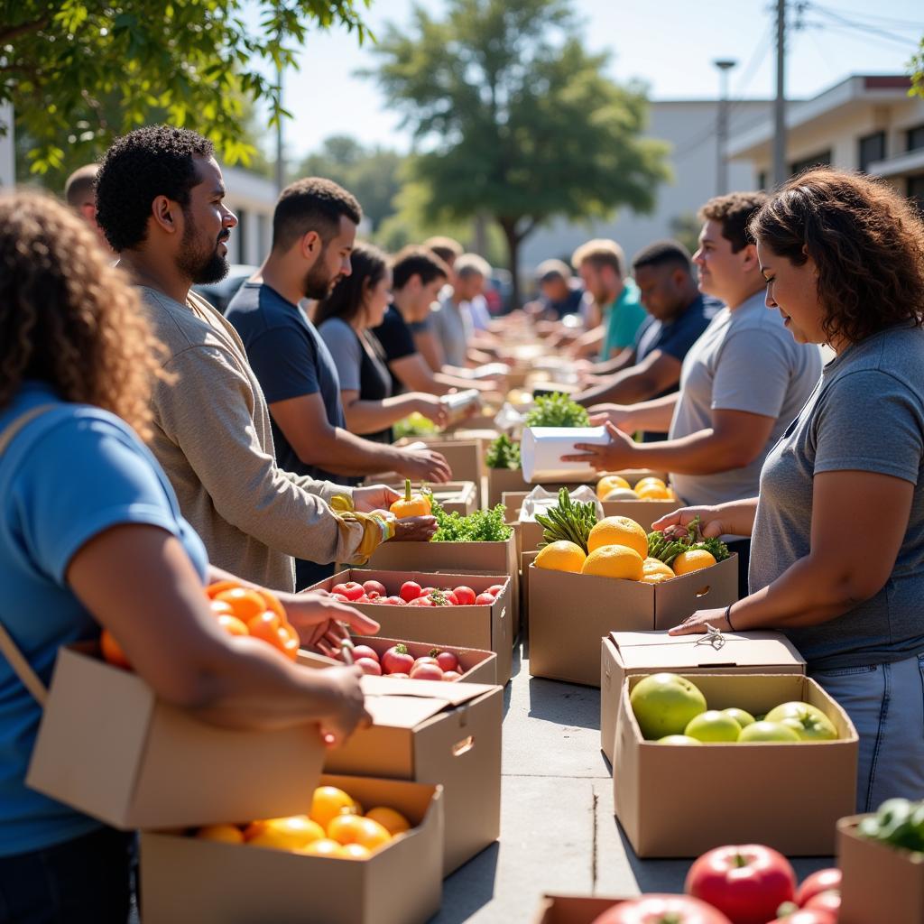 Bradenton Food Bank Distribution Event