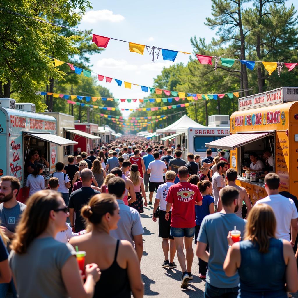 Brookhaven Food Truck Festival Scene