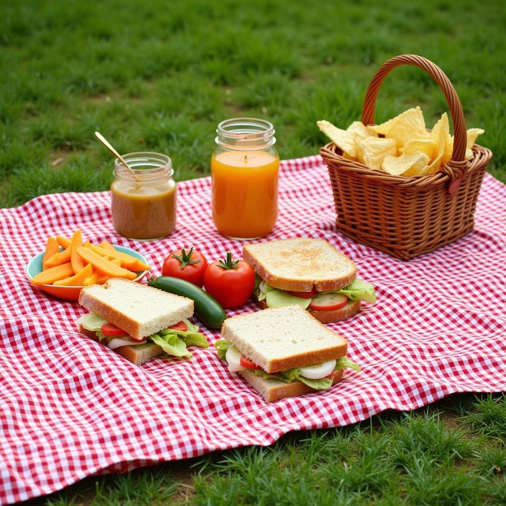 Budget-Friendly Picnic Food Spread