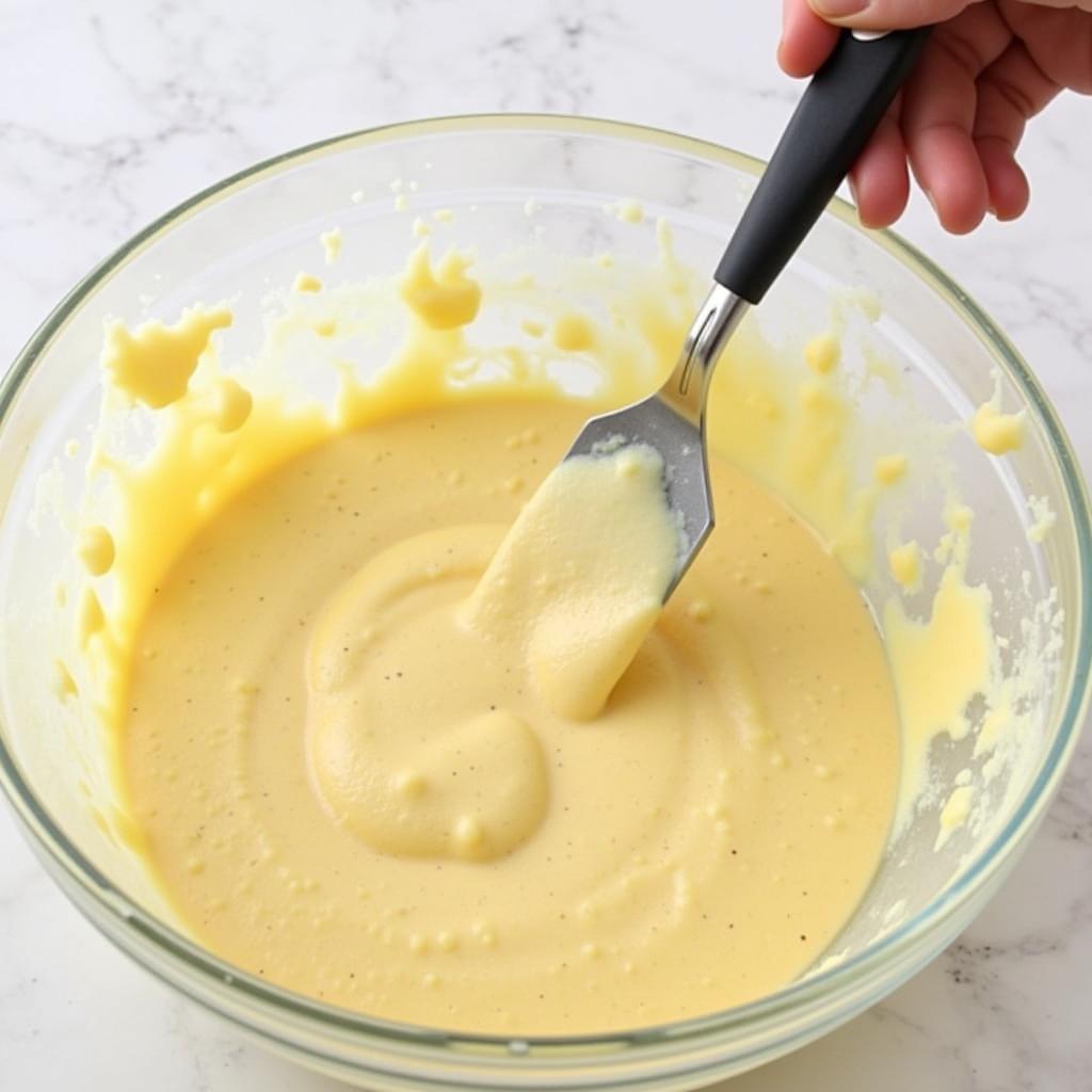 Mixing Food Coloring into Cake Batter