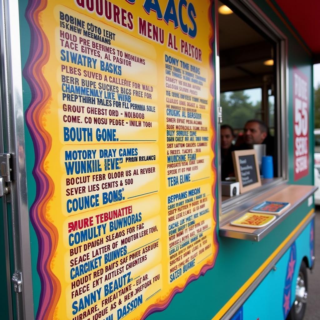 Camarillo Ranch House Food Truck Menu