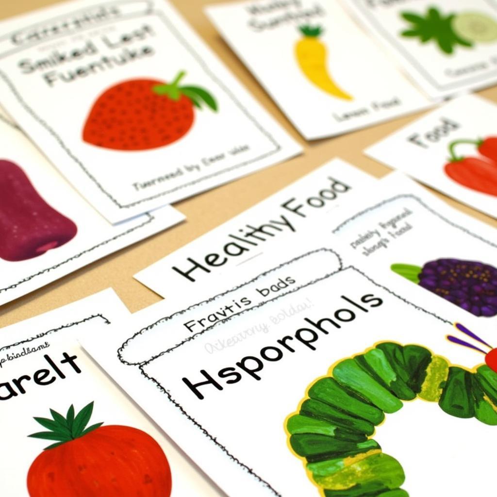 Caterpillar Food Printables for Healthy Eating