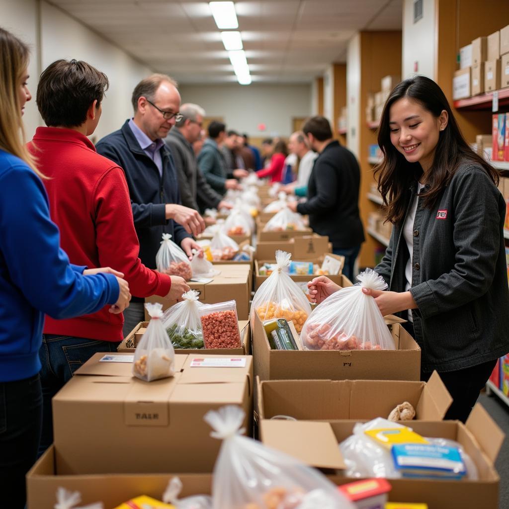 Food Distribution at a Charity Baptist Food Pantry