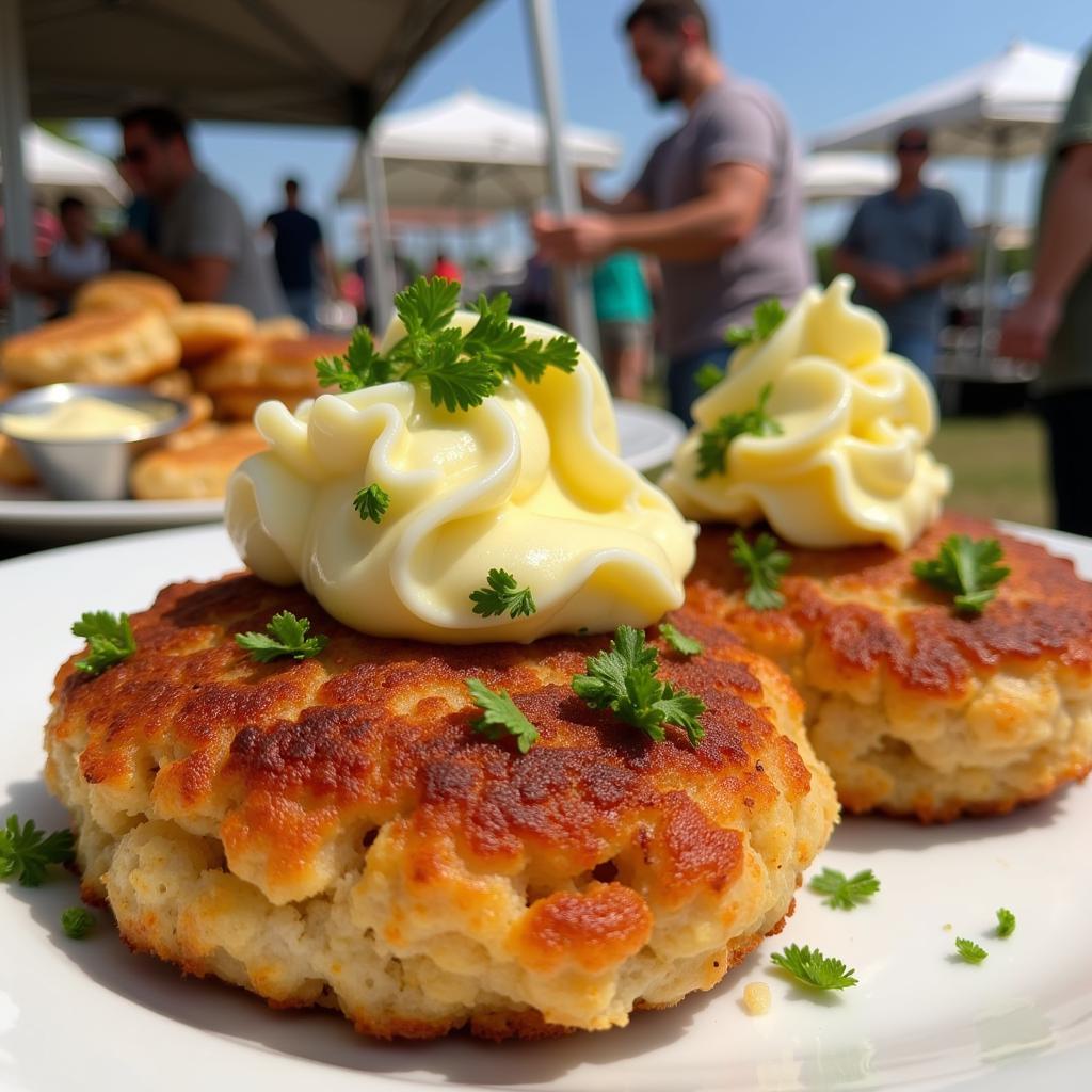 Crab cakes at the Chesapeake Food Festival