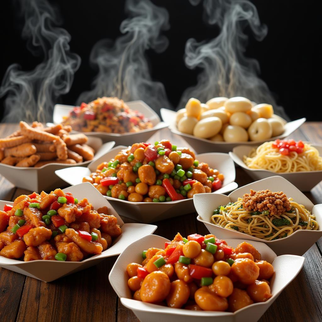 A variety of Chinese dishes ready for delivery in Framingham, MA