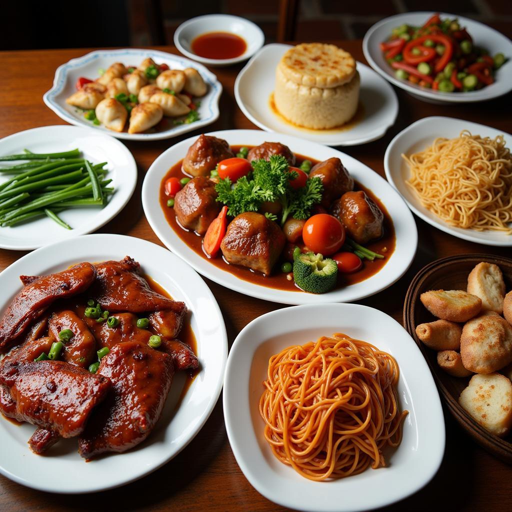 Chinese Food Family Meal Delivery Garland