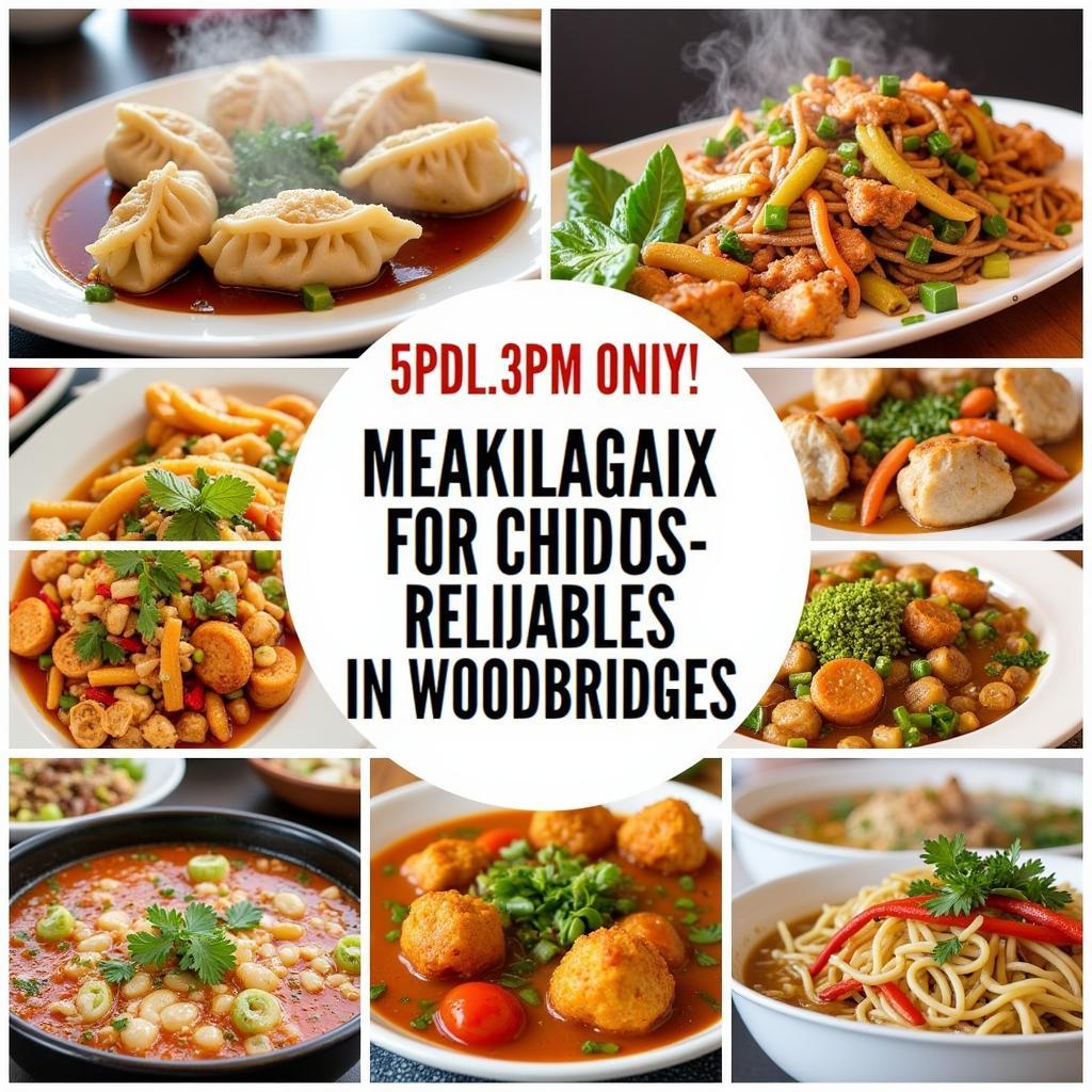 Chinese Food Delivery Woodbridge - A Variety of Dishes