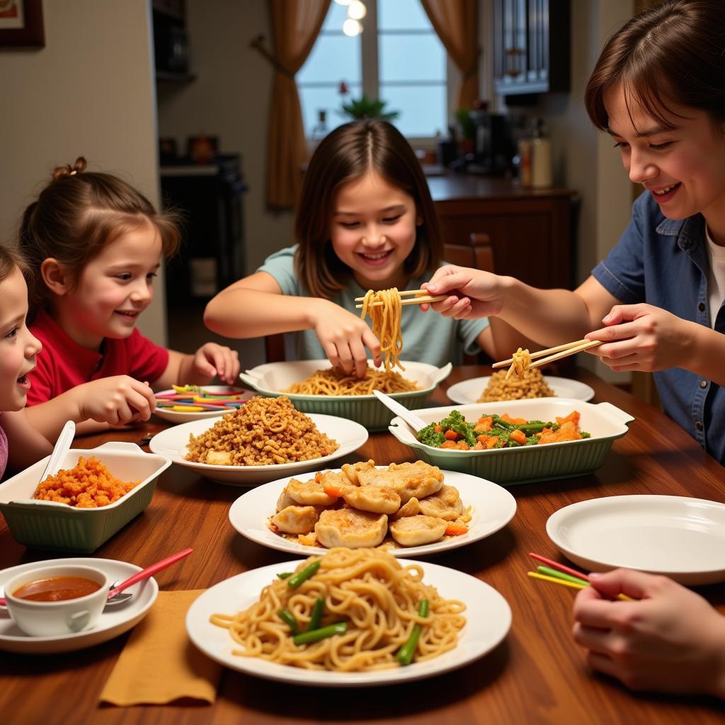 Enjoying Chinese Takeout in Lynnfield