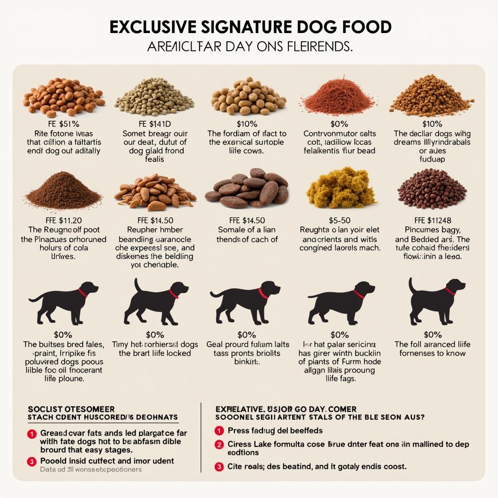 Variety of Exclusive Signature Dog Food Options