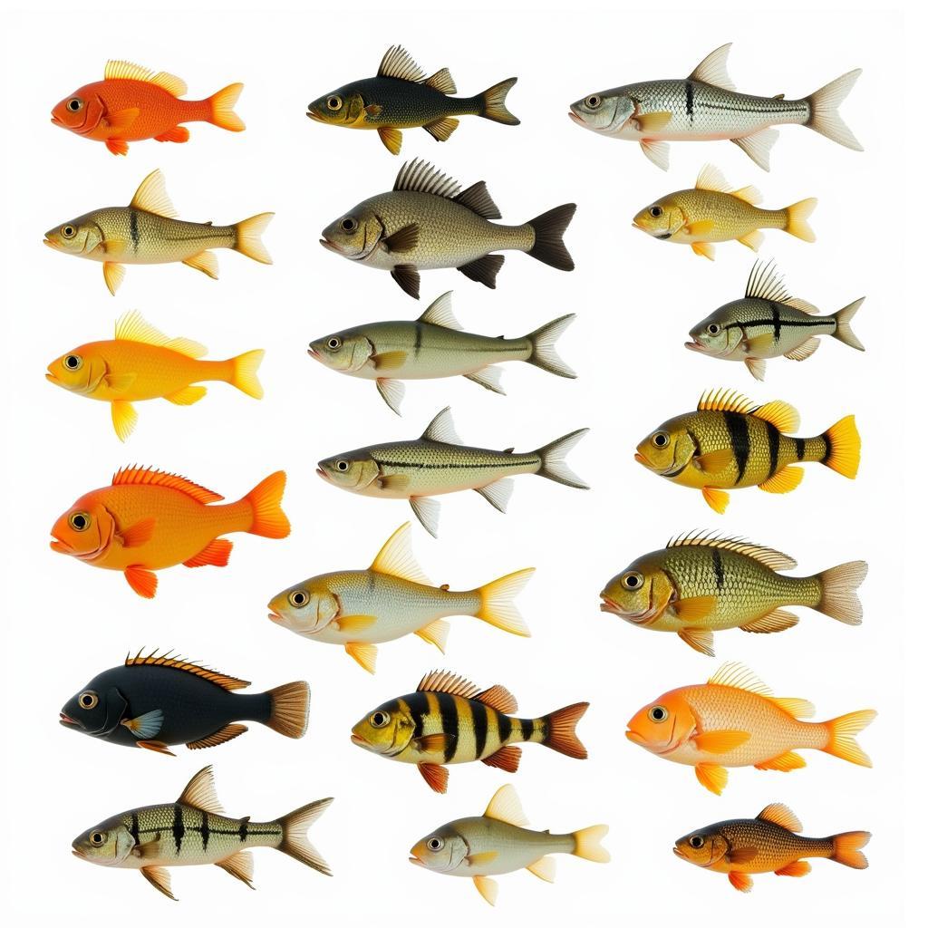 Variety of Cichlid Species