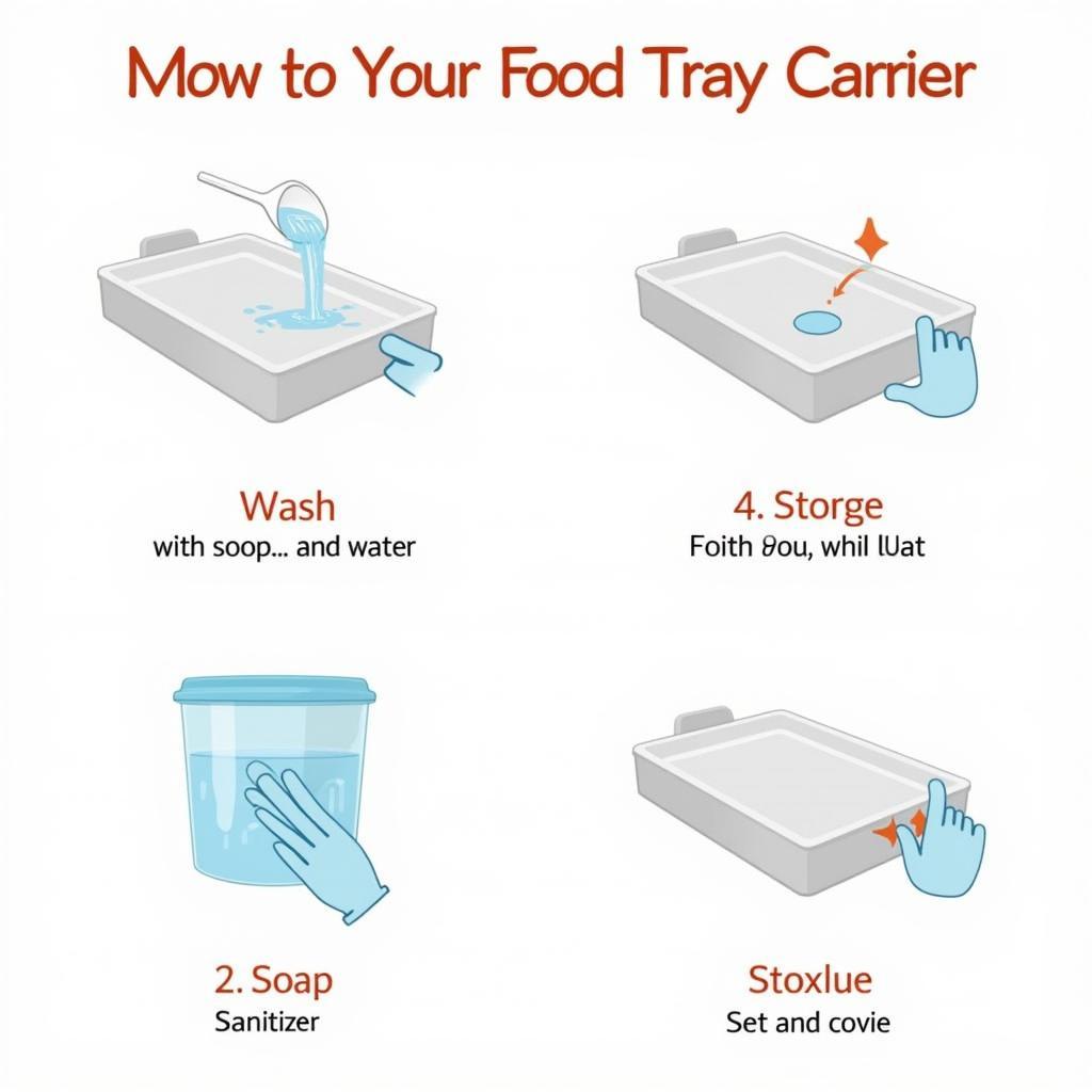 Proper cleaning and maintenance of a food tray carrier.