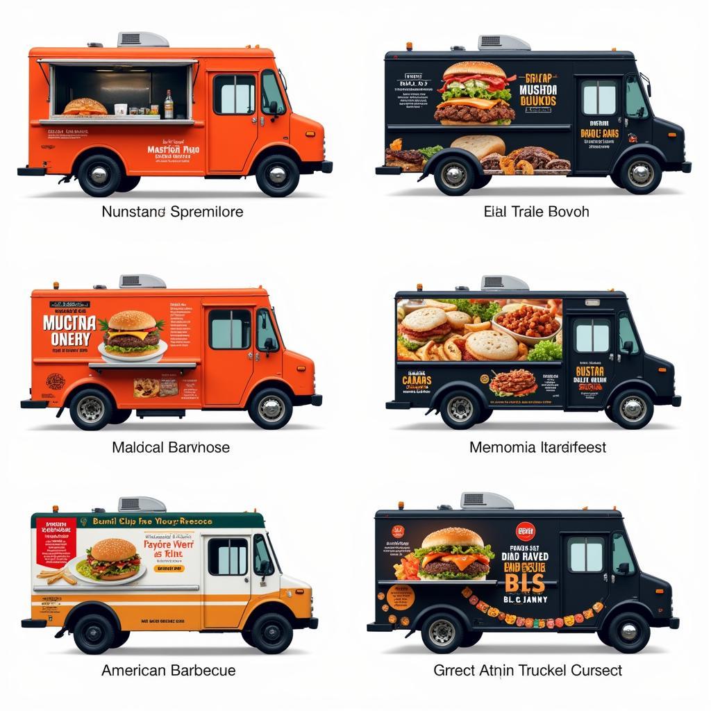 Variety of food trucks at Clermont Food Truck Friday