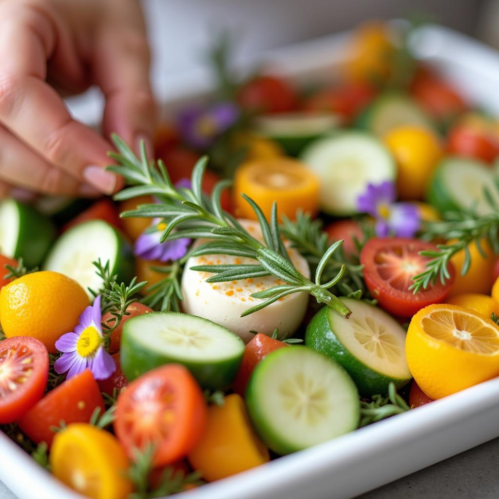 Cold Tray Garnish Techniques