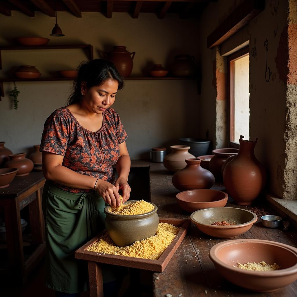 Colima Traditional Kitchen Scene