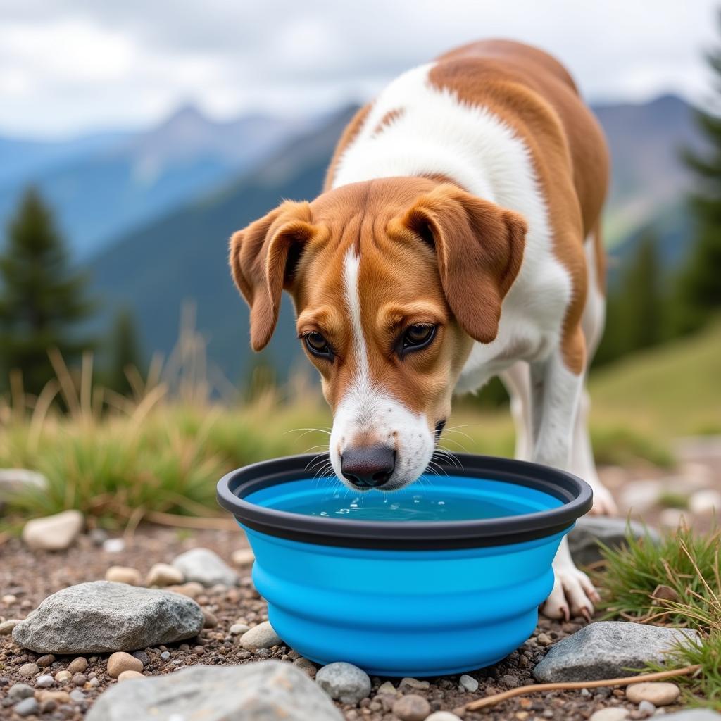 Collapsible Dog Bowl for Hiking