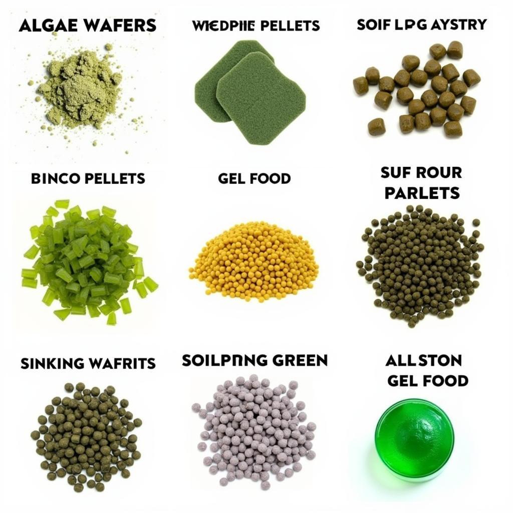 Variety of Commercial Pleco Food Options