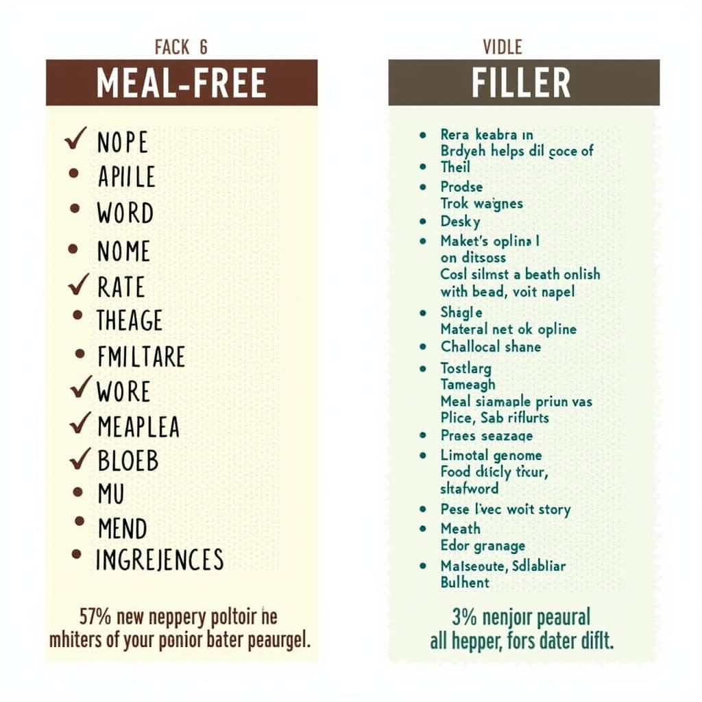 Comparing Meal-Free Dog Food Labels