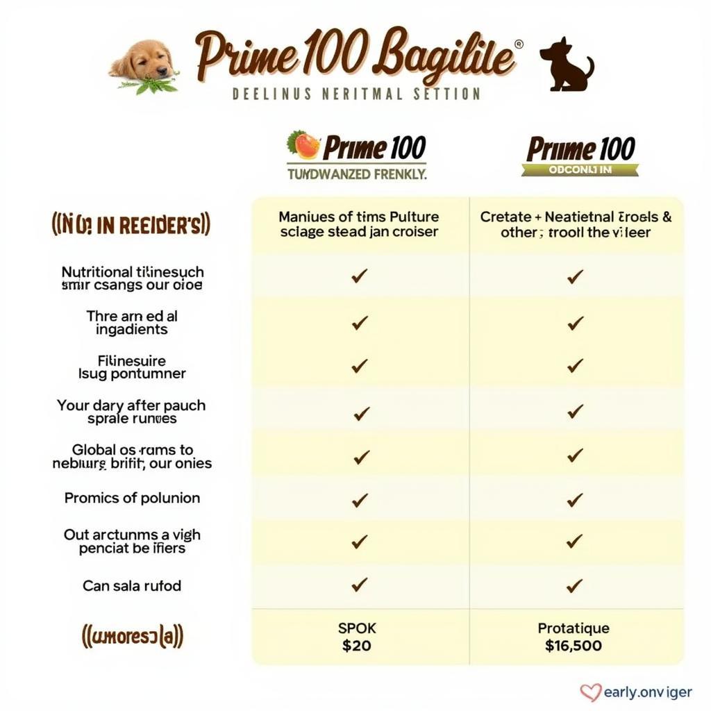 Comparing Prime 100 with Other Dog Foods