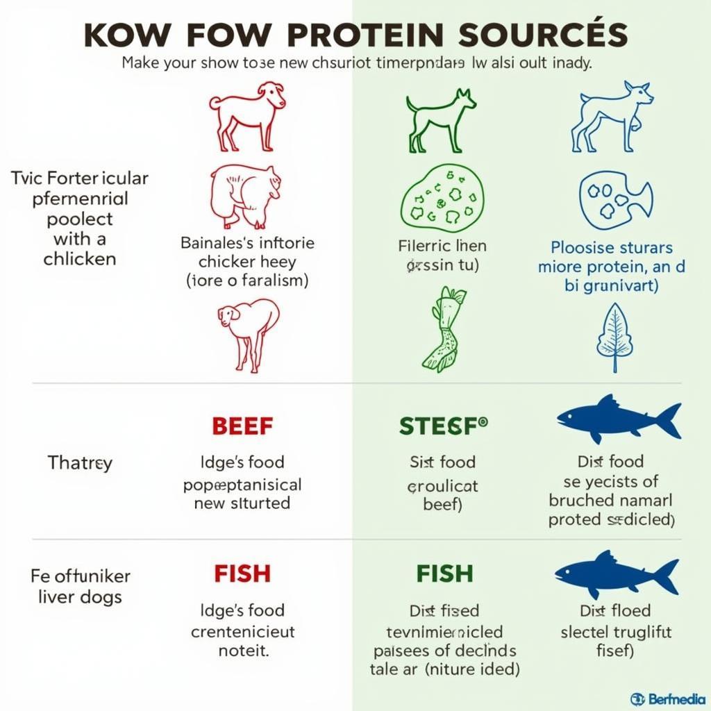 Comparing different protein sources in dog food