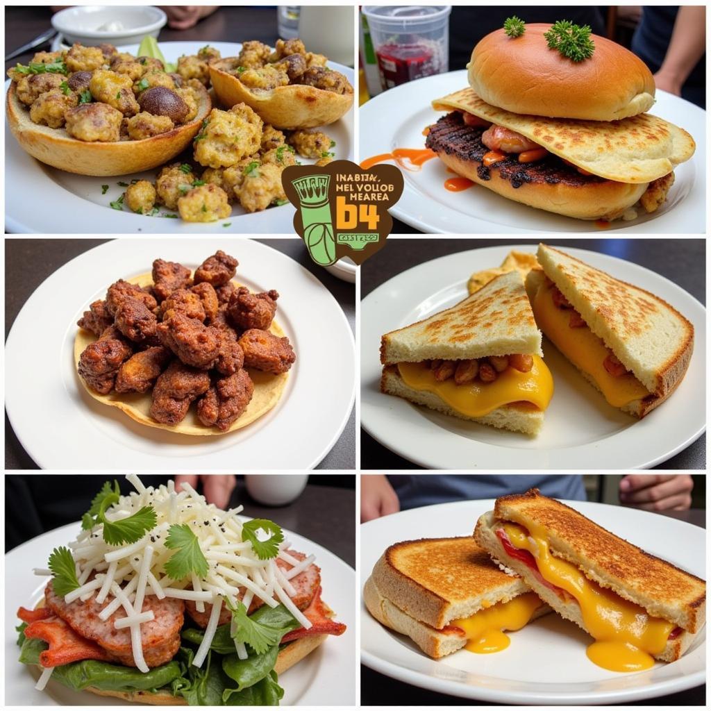 Variety of food at a connecticut food truck festival