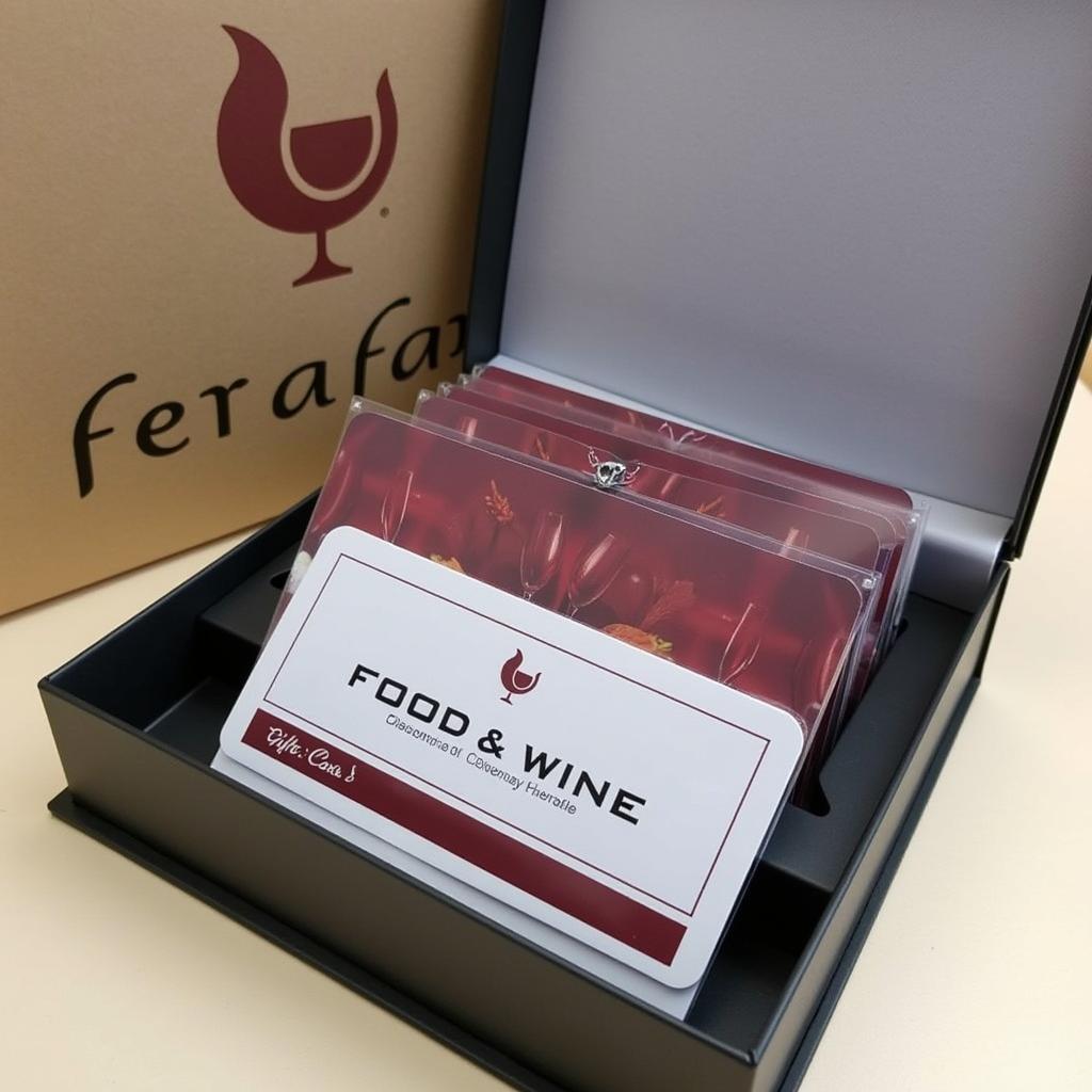 Corporate Food and Wine Gift Card Presentation