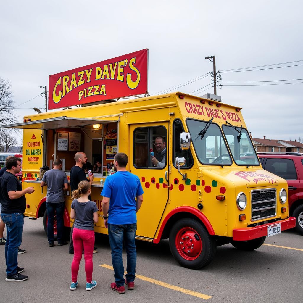 Crazy Dave's Pizza Food Truck Exterior