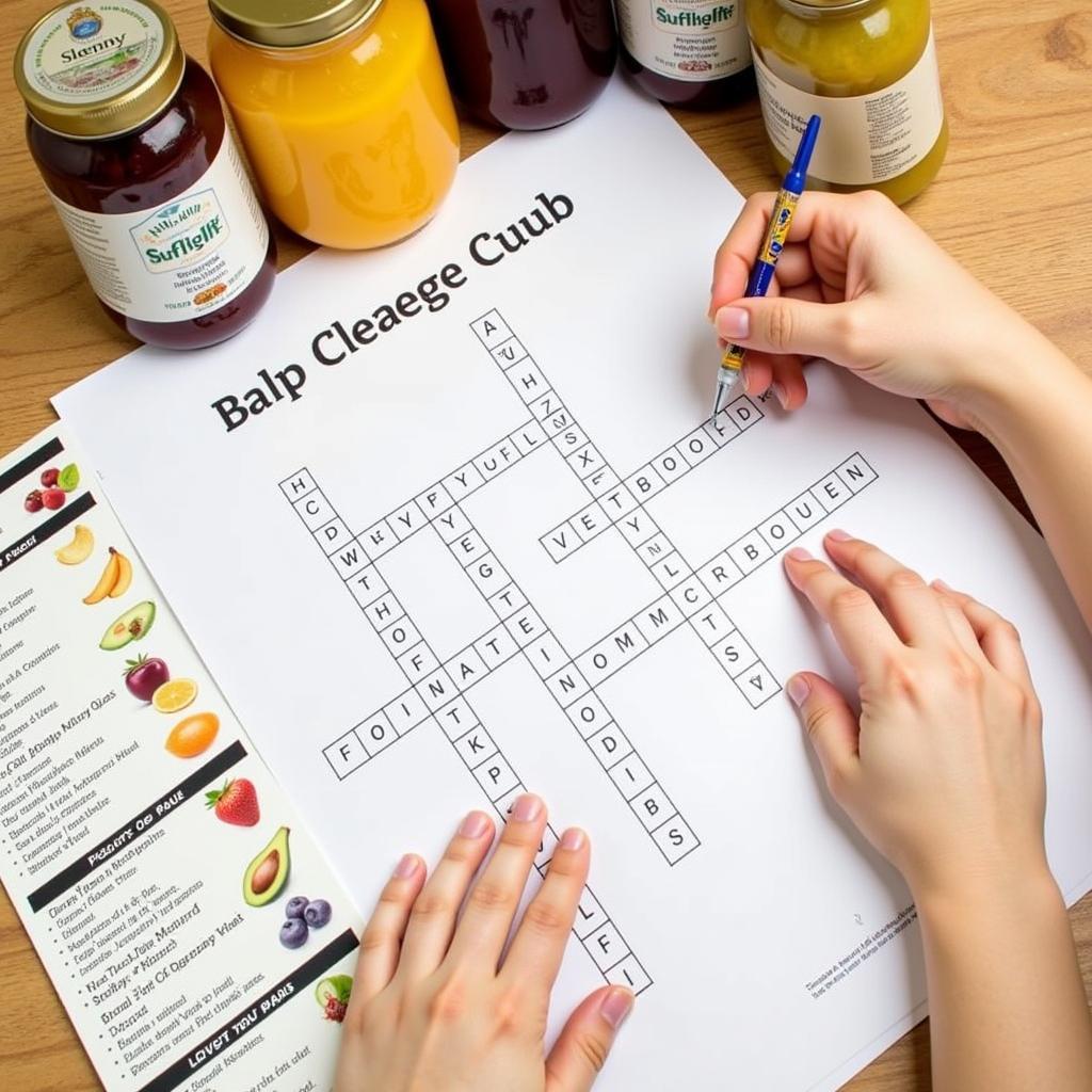 Creating a DIY Baby Food Crossword Puzzle