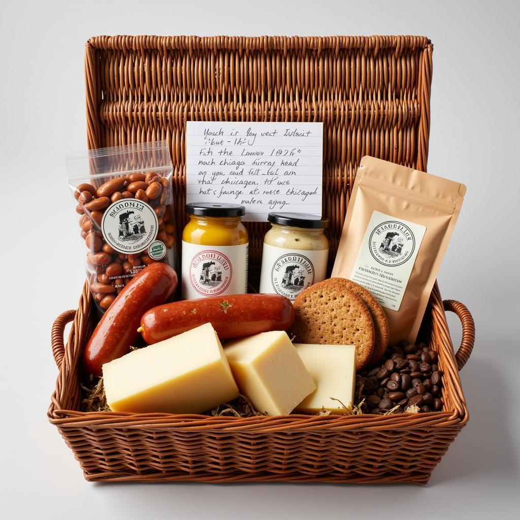 Custom Chicago Food Gift Basket with Local Treats