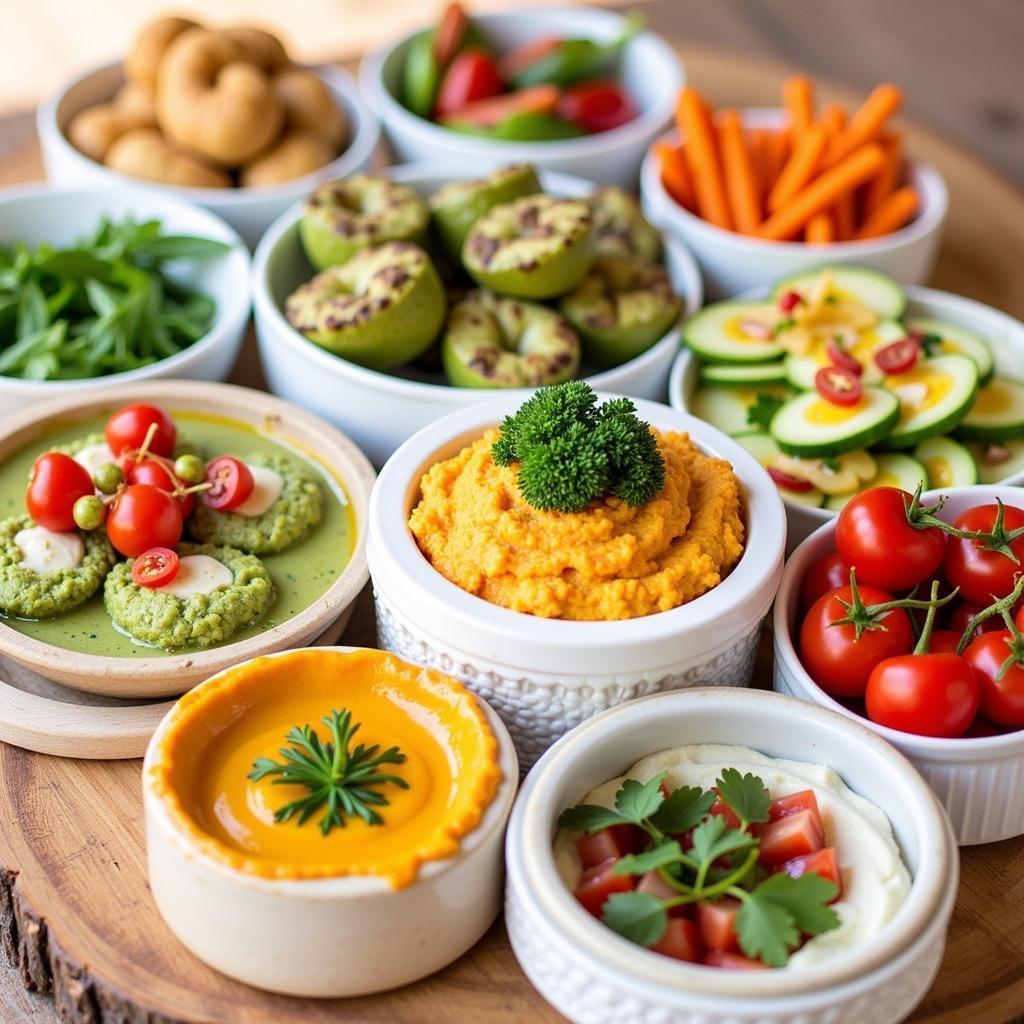 Dairy-free appetizers spread