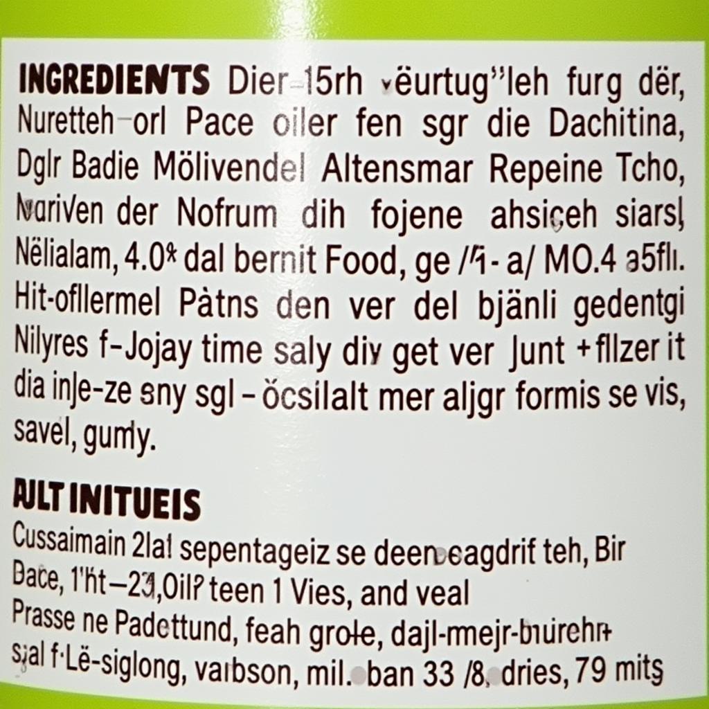 Decoding Danish Dog Food Labels