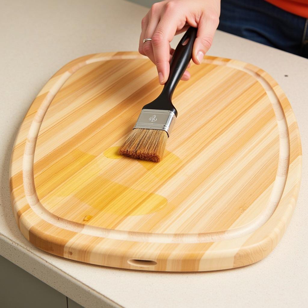 Applying Danish Oil to a Wooden Cutting Board