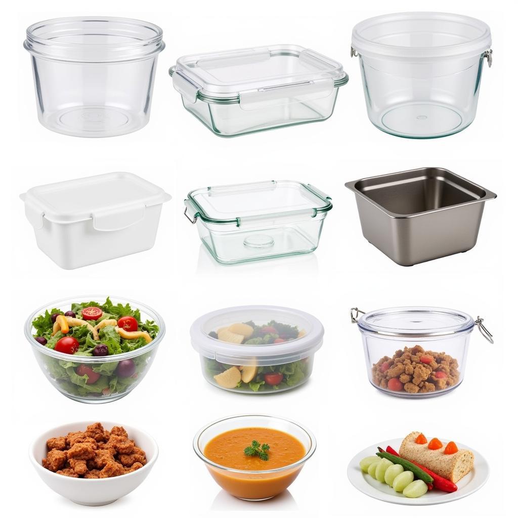 Variety of Deep Food Containers