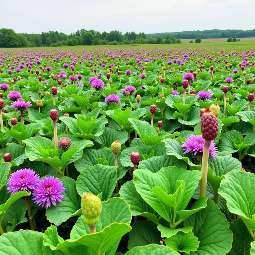 Deer Food Plot Seed: Brassicas in a Lush Field