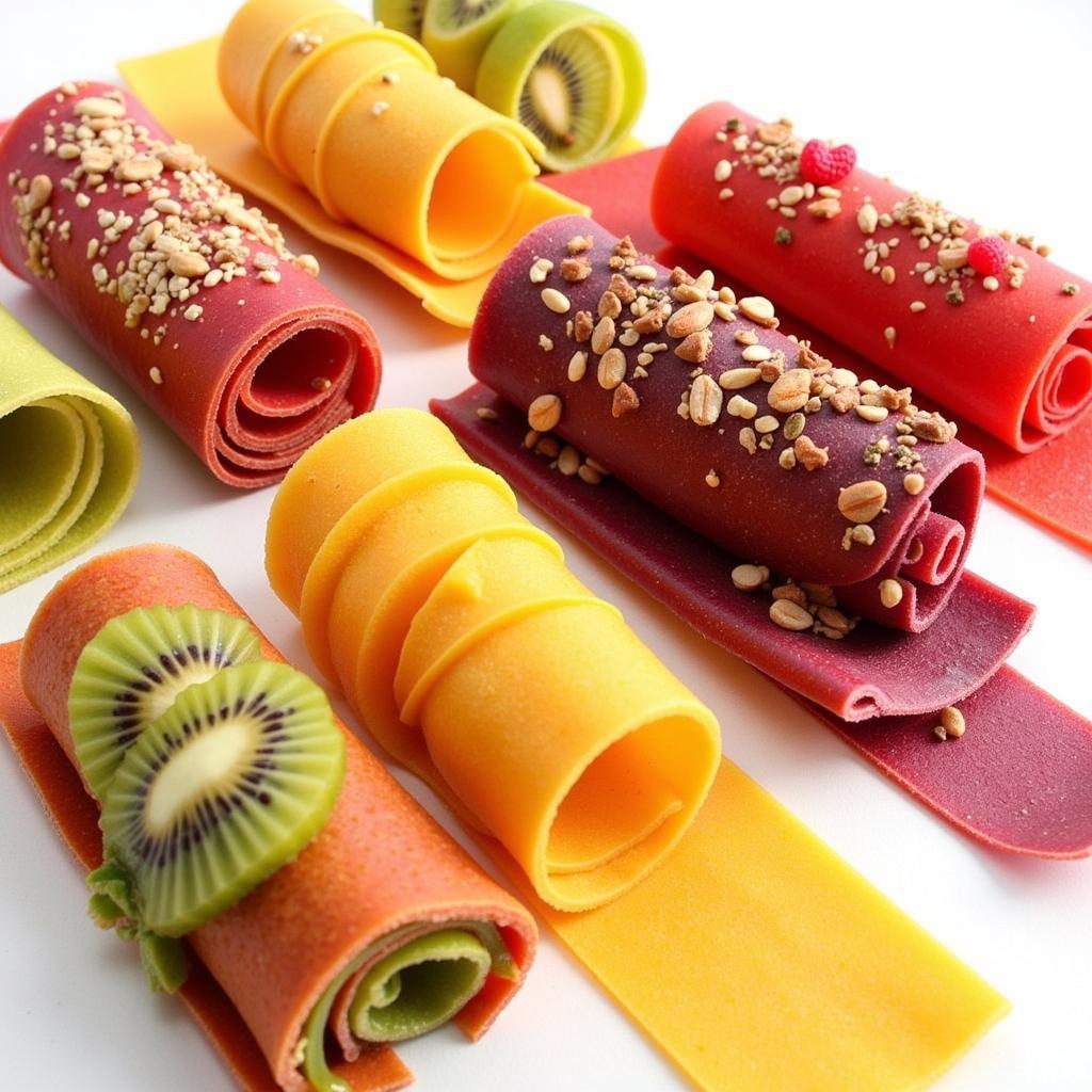 Variety of Fruit Leather Flavors